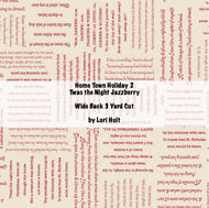 RESERVATION - Home Town Holiday 2 Wide Back 3 Yard Cut Twas the Night Jazzberry by Lori Holt