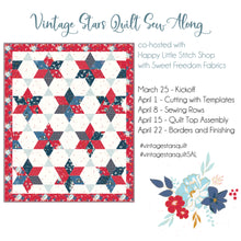 Load image into Gallery viewer, Vintage Stars Sweet Freedom Quilt Kit by Beverly McCullough EXCLUSIVE