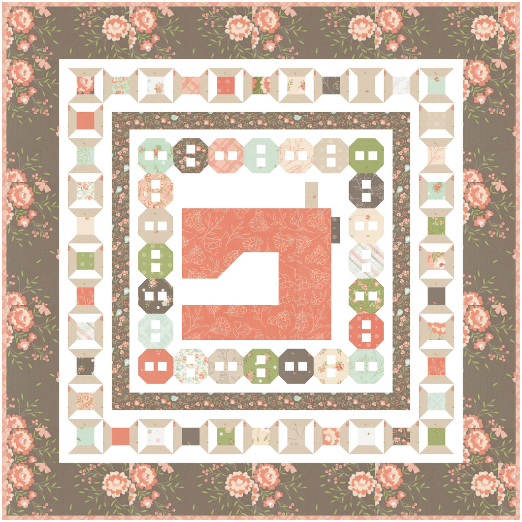 RESERVATION - Abloom In Stitches Mini Quilt by Corey Yoder