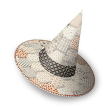 Load image into Gallery viewer, RESERVATION - Pumpkin and Licorice Patchwork Witch Hat Home Dec DIY Panel - Hexie Patchwork by Lori Holt