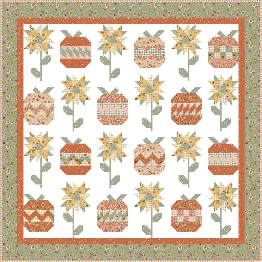 INVOICE - Sunflower Whispers Fall Garden Boxed Quilt Kit by Lisa Audit