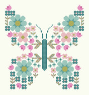 RESERVATION - Flutter and Bloom Butterfly Bouquet (Teal Version) by Jessica Chertkow Designs