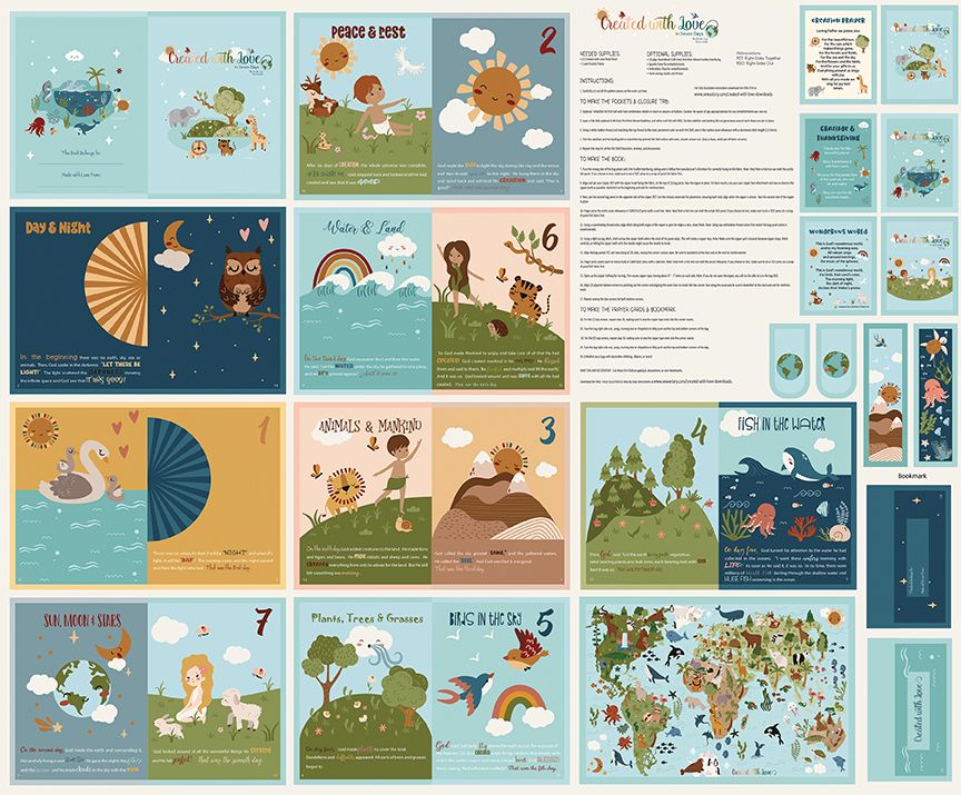 Created with Love Soft Book Panel by Jennifer Long