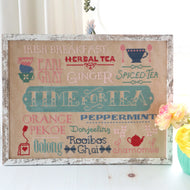 Time For Tea Typography by Beverly McCullough