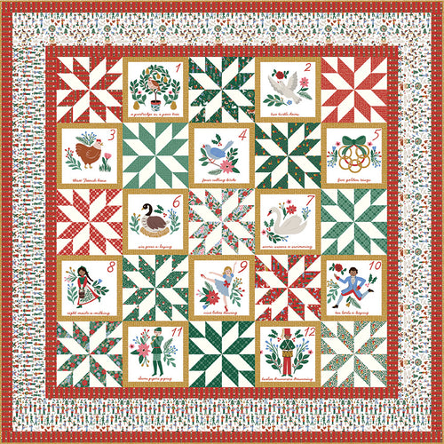 RESERVATION - A Pear-fect Christmas Twelve Days of Christmas Quilt Kit by Cayla Naylor