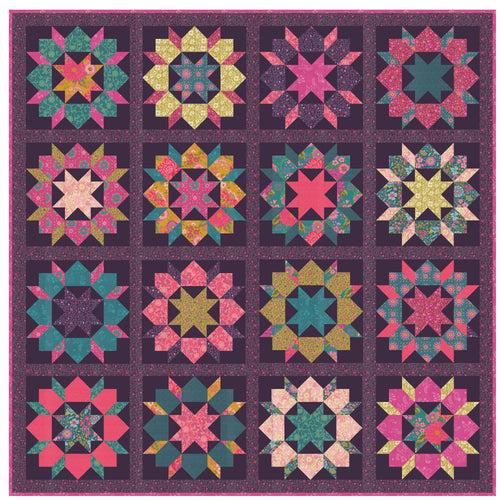 RESERVATION - Parlor Swoon Sixteen Quilt Kit by Crystal Manning