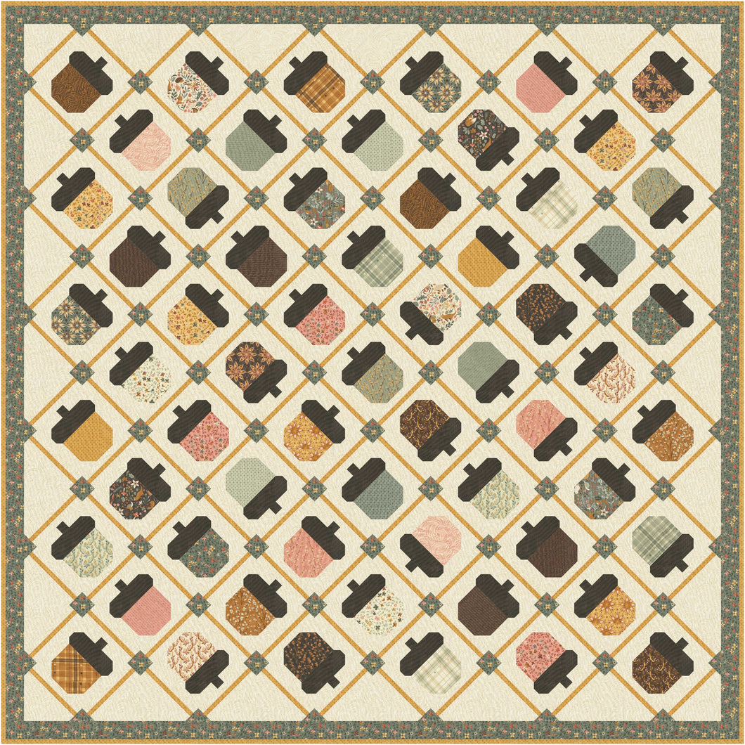 RESERVATION - Acorn Hollow Acorn Tumble Quilt Kit by BasicGrey