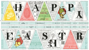 RESERVATION - Egg Hunt Happy Easter Bunting Panel by J. Wecker Frisch