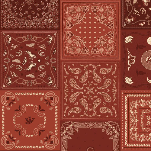 John Wayne American West Bandana Red by The RBD Designers
