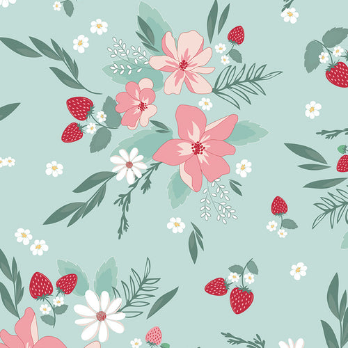 Berry Market Wide Back - Floral Songbird by Beverly McCullough
