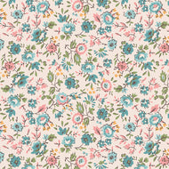 Piece and Plenty Wide Back Floral Latte by Lori Holt