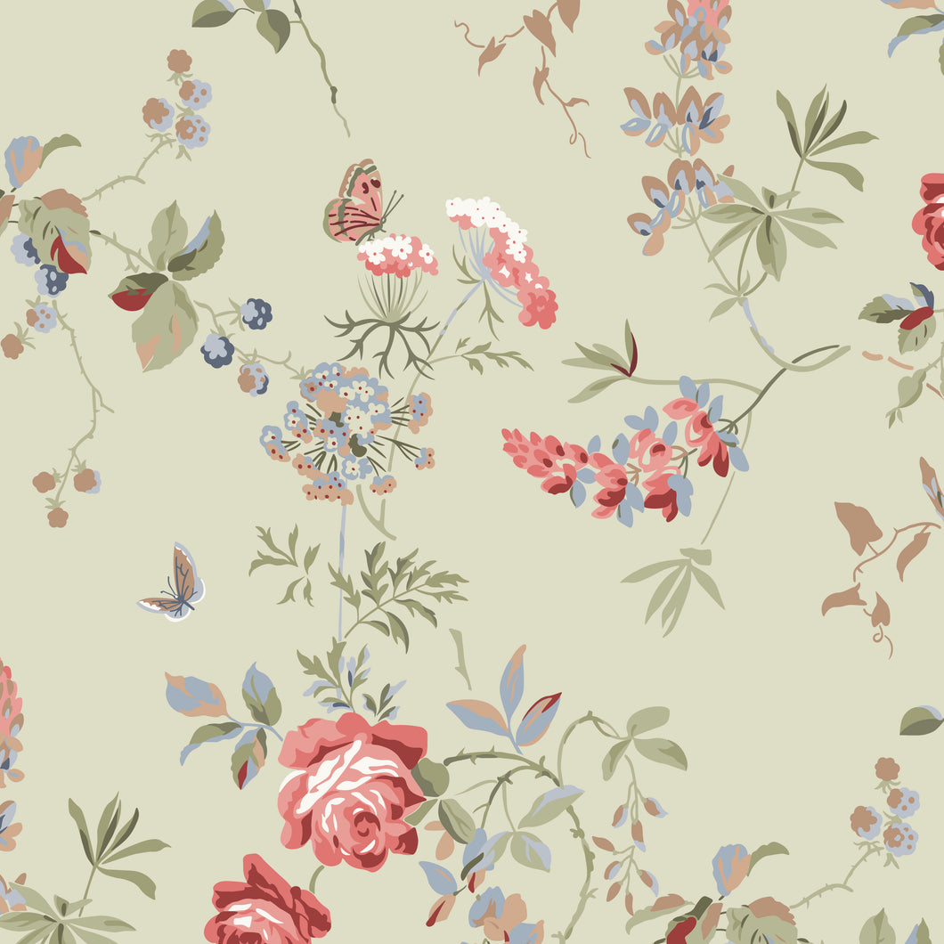 Anne of Green Gables Wide Back Floral Sage by The RBD Designers