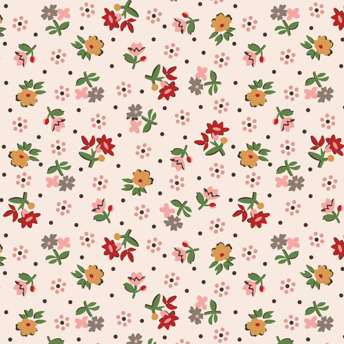 Gentler Times Wide Back Reunion Coral by Lori Holt