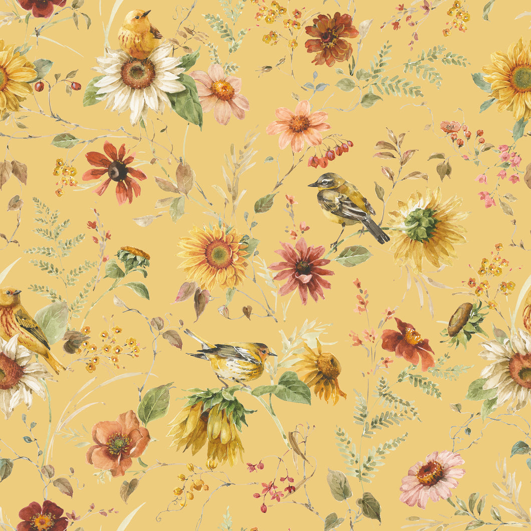 Sunflower Whispers Wide Back Prairie Yellow by Lisa Audit