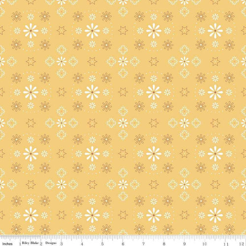 Bee Backings and Borders - Wide Back Bandana Honey by Lori Holt