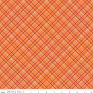 Bee Backings and Borders - Wide Back Plaid Orange by Lori Holt