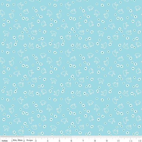 Bee Backings and Borders - Wide Back Aqua Chick by Lori Holt