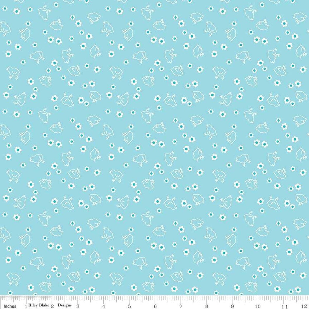 Bee Backings and Borders - Wide Back Aqua Chick by Lori Holt