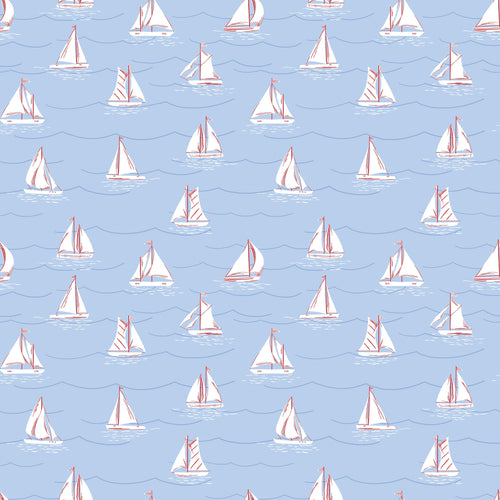 Yacht Club Sailboats Sky by Amanda Niederhauser