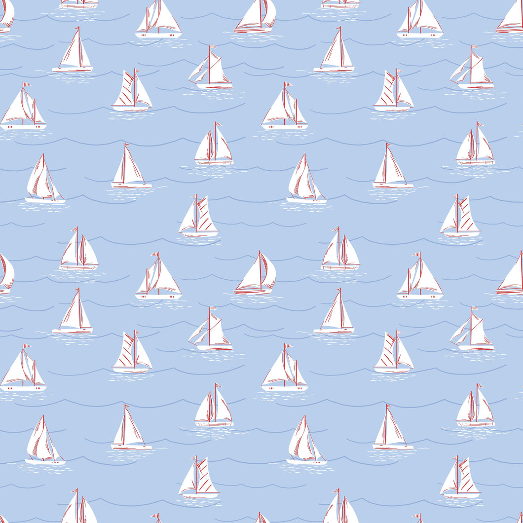 Yacht Club Sailboats Sky by Amanda Niederhauser