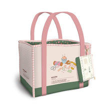 Load image into Gallery viewer, RESERVATION - Diary in Stitches Sunday Market Tote Panel by Minki Kim