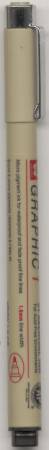 Pigma Graphic Pen - Black 1mm Size 1 by Sakura
