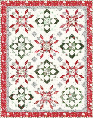 RESERVATION - Mistletoe and Holly Winter Kisses Quilt Kit by Beverly McCullough