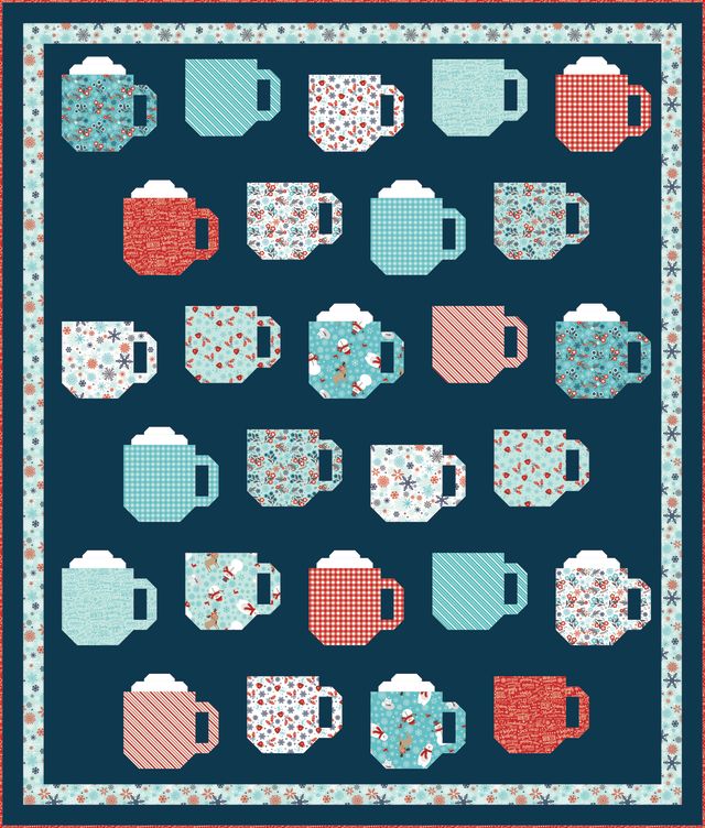 RESERVATION - A Perfect Winter Mod Mugs Quilt Kit by Lori Whitlock