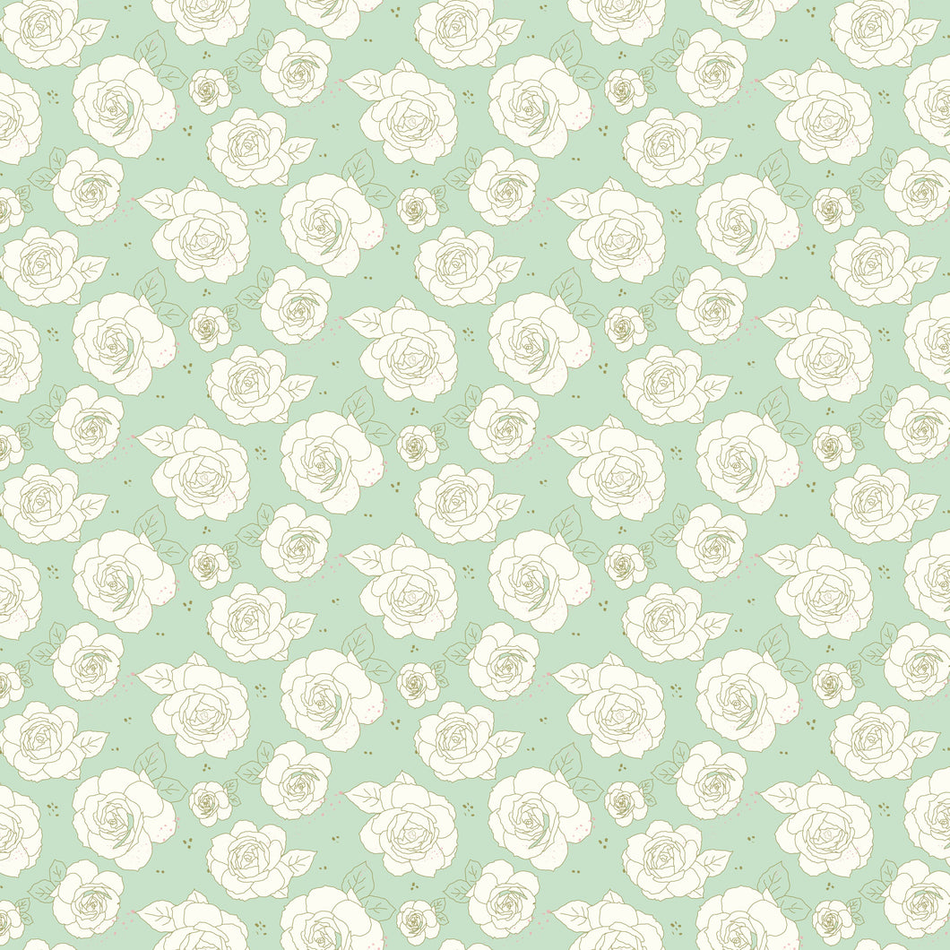 Sunsetridge Roses Mint by Minki Kim
