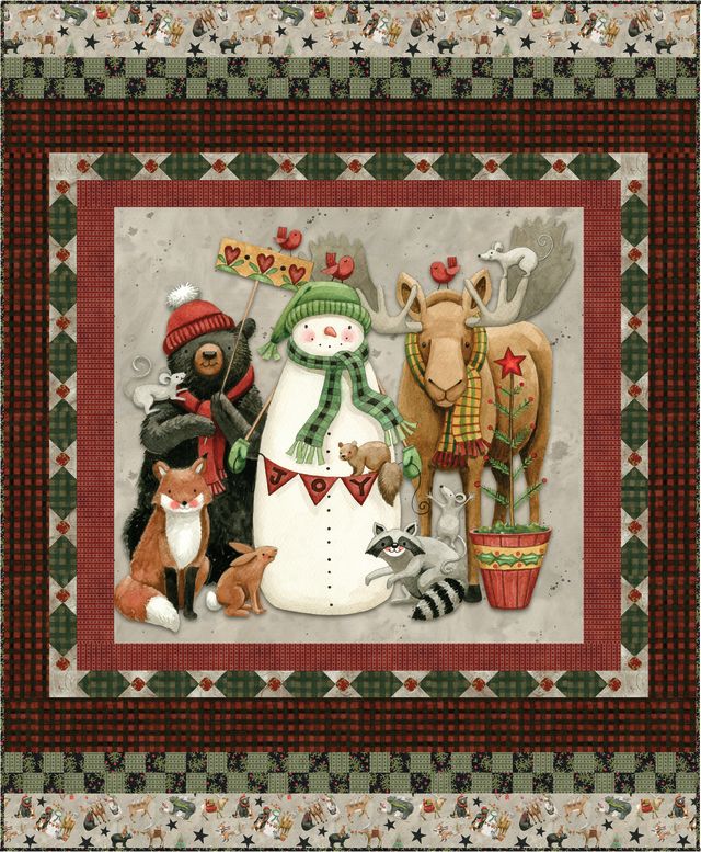 RESERVATION - Northern Christmas Panel Quilt Kit by Teresa Kogut