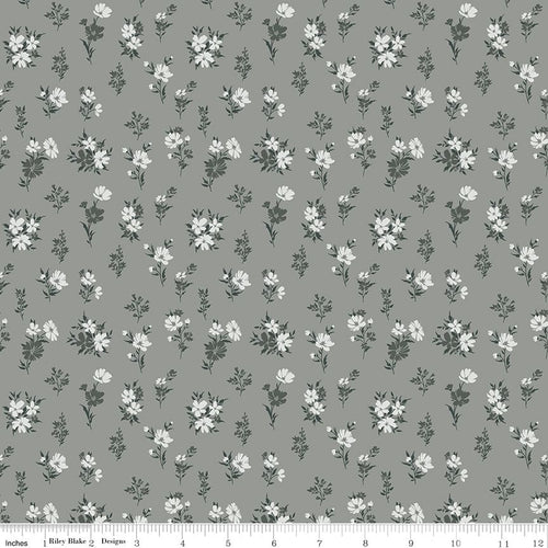 A Walk on the Prairie Floral Sage Gray by Modern Prairie