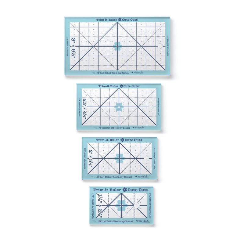 RESERVATION - Cute Cuts Trim-it Small Rectangle Ruler Set by Lori Holt