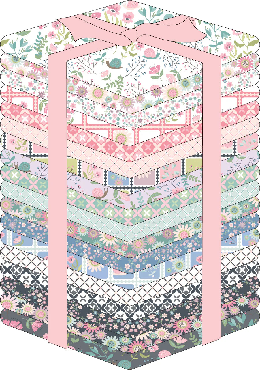 RESERVATION - Le Petit Escargot Fat Quarter Bundle by Lori Woods for Poppie Cotton