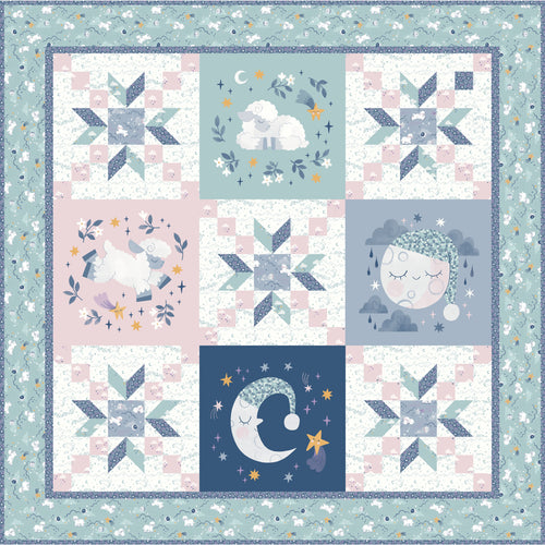 RESERVATION - Twinkle Little Star Panel Quilt Kit by Natalia Juan Abello