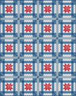RESERVATION - Star-Spangled Garden Star Spangled Plaid Quilt Kit by My Mind's Eye