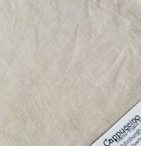 32 Count Belfast Linen - 18 x 27 Cappuccino by Fiber on a Whim