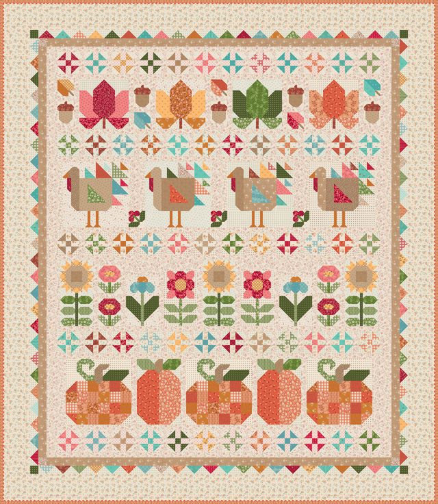 RESERVATION - Baked With Love Thanksgiving Row Quilt Kit by Lori Holt