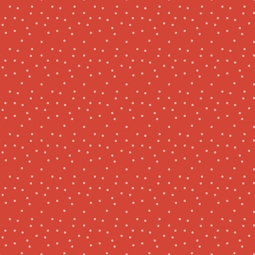 Vintage Charm Dots Red by Dani Mogstad