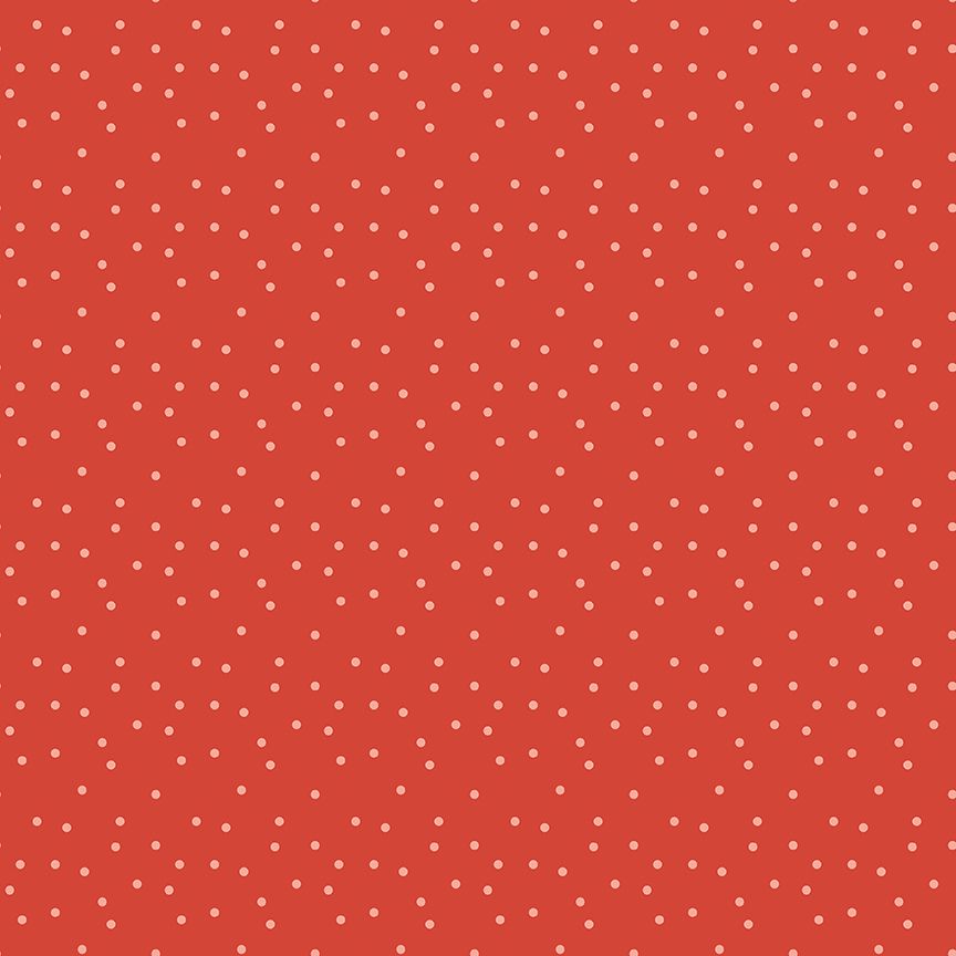 Vintage Charm Dots Red by Dani Mogstad