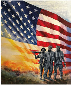 RESERVATION - American Honor The Three Soldiers Panel by Vicki Gifford