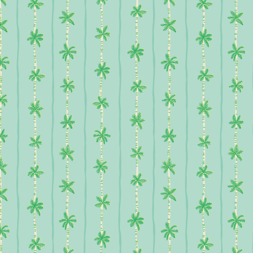 Forever Neverland Palm Stripe Songbird by Jill Howarth