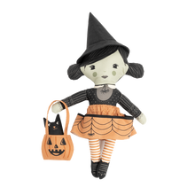 Load image into Gallery viewer, RESERVATION - Gothic Haunt Lil' Witch and Boo Doll Panel by Stacy Iest Hsu
