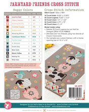 Load image into Gallery viewer, Farmyard Friends Cross Stitch by Lori Holt