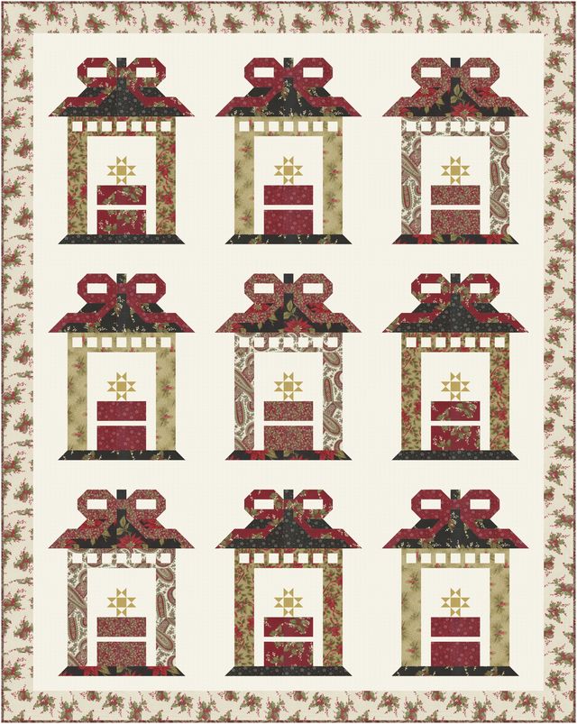 RESERVATION - Candlelight Christmas This Little Light Quilt Kit by 3 Sisters