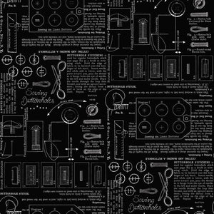 COMING SOON - Sew America Sewing Notes Black by J. Wecker Frisch