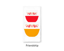 Load image into Gallery viewer, Pyrex-Inspired Tea Towel - Friendship by Twinkltoast