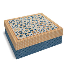 Load image into Gallery viewer, RESERVATION - Denim and Daisy Charmed Table Topper/Baby Quilt Boxed Quilt Kit by Lori Holt