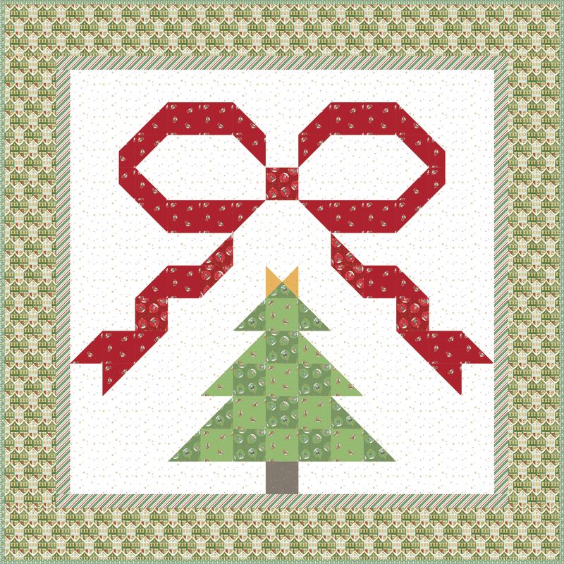 RESERVATION - Claus and Co. Bows and Monograms Quilt Kit by Melissa Mortenson