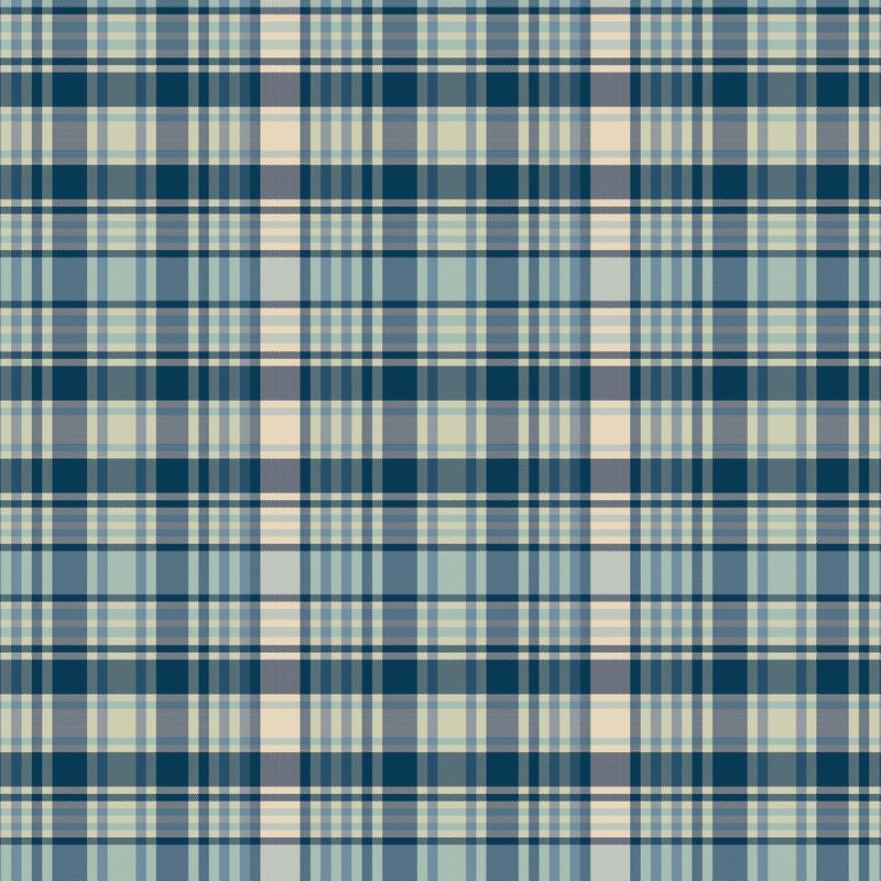 Plaid-Venture Club Fisher Blue by The RBD Designers