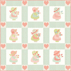 RESERVATION - Sunbonnet Little Lovey (Aqua Version) by Heather Briggs